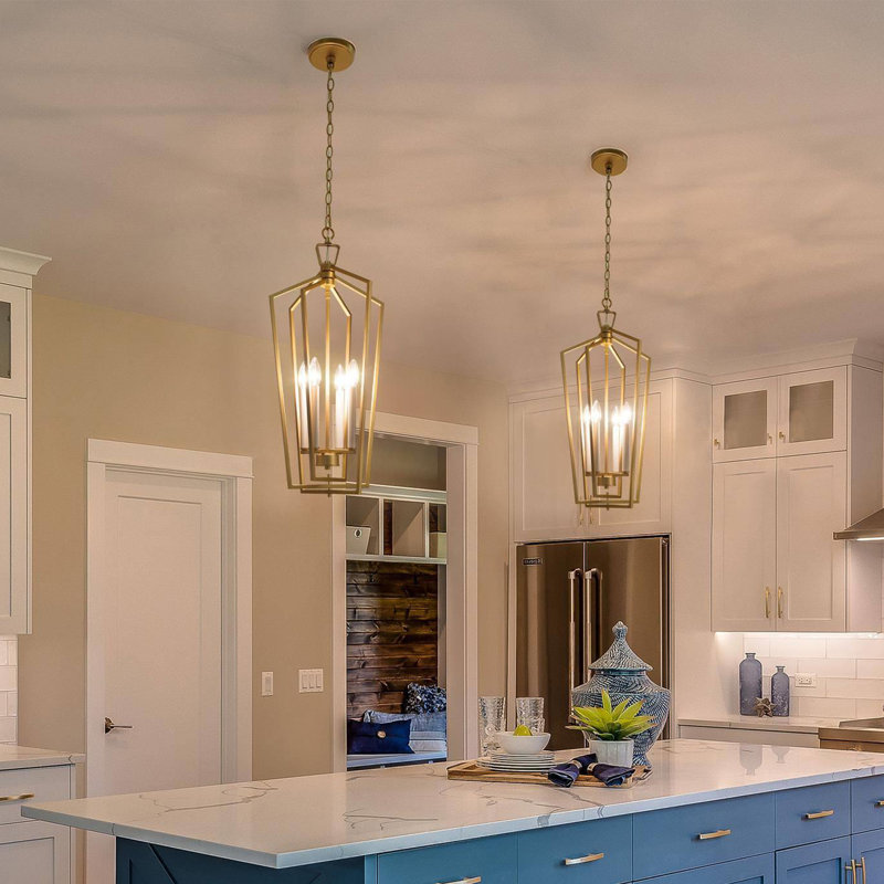Aitkin 4 - Light Lantern Geometric Pendant