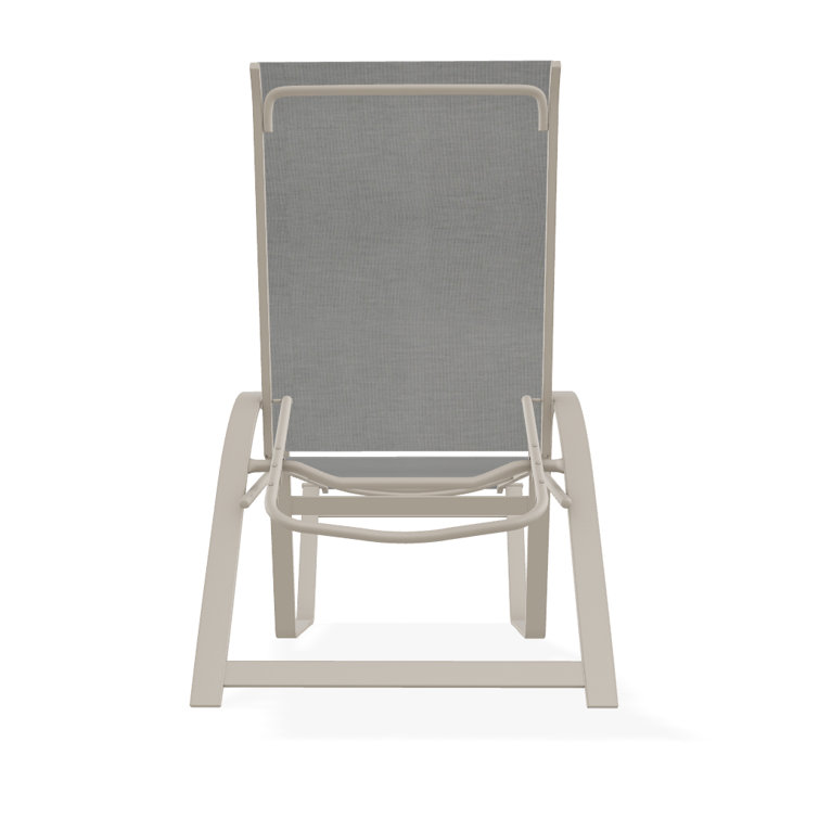 Holna Outdoor Rust-Resistant Metal Chaise Lounge
