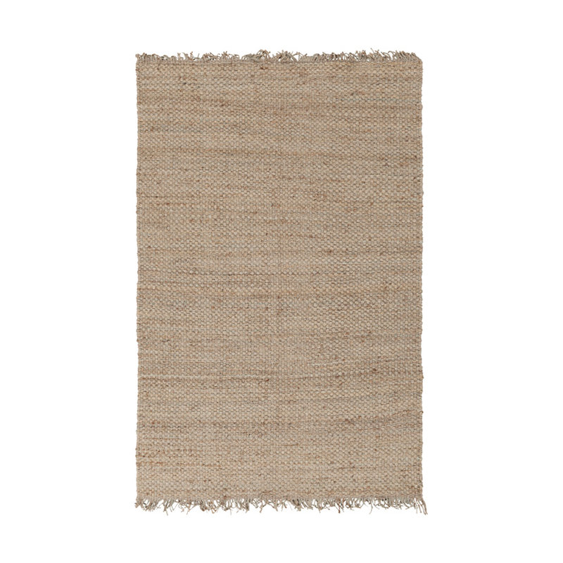 Tapis beige tissé à la main Amarise, Rectangle 2 pi x 3 pi