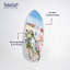 Ensemble de 2 panneaux de 13 "x 37" "Coastal Esc Skimboard Art" par Notoriart
