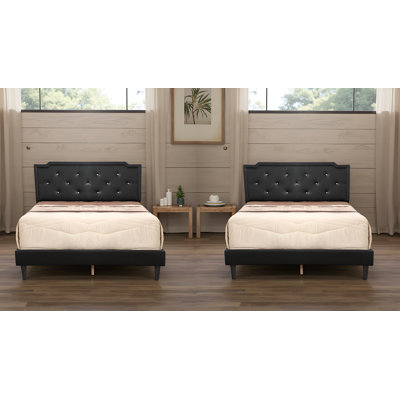 Ensemble de lit double noir Maiwenn