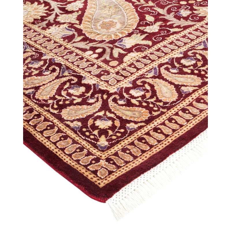 Classic One-of-a-Kind 6'2" x 9'1" Hand Knotted Area Rug
