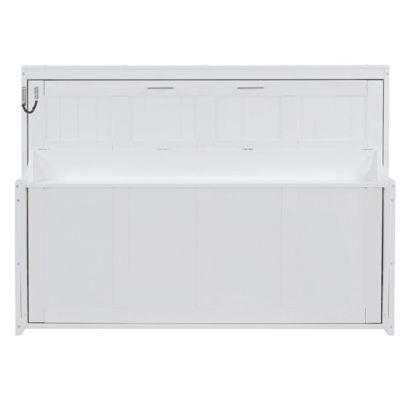 Lit escamotable double, Lit double, Blanc