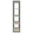 Loomis Whitewashed Grey 4-Shelf Bookshelf