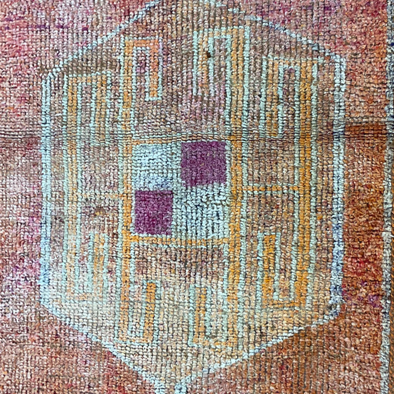  Handmade Turkish Oushak Wool Runner