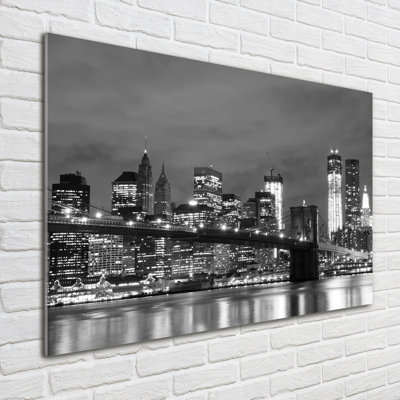 Manhattan New York - No Frame Print on Glass