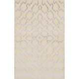 Tapis unique noué à la main des années 2010 de 5 pi x 7 pi 10 po crème Fjoralba