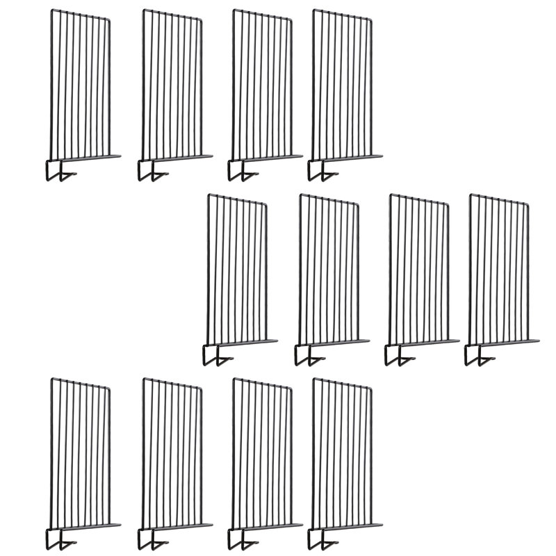 Klarrisa Shelf Dividers, Black