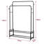 Stapleton Clothing Rack Stand 110cm With Shoe Shelves