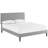 Modway Camille Fabric Platform Bed with Squared Tapered Legs-79311389-79311391