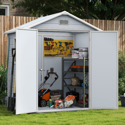 6 ft. W x 4.4 ft. D Resin Storage Shed