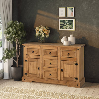 Buffet 2 portes 5 tiroirs Odelie