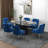 Farr Velvet Upholstered Side Chair With Silver Legs-1217884603