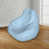 Similicuir bleu glacier