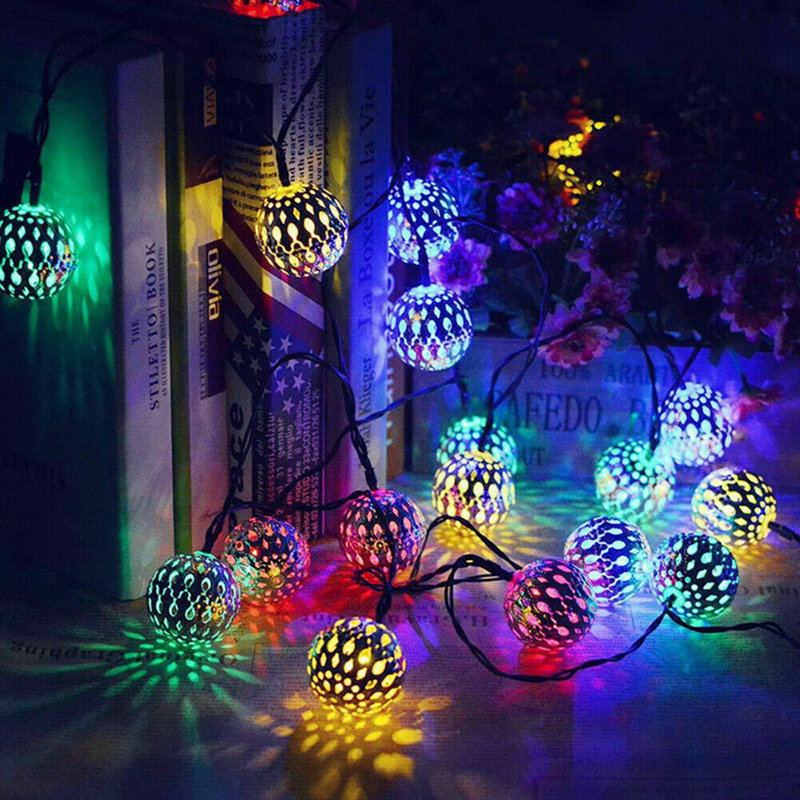 Guirlande marocaine 40 lumières à piles