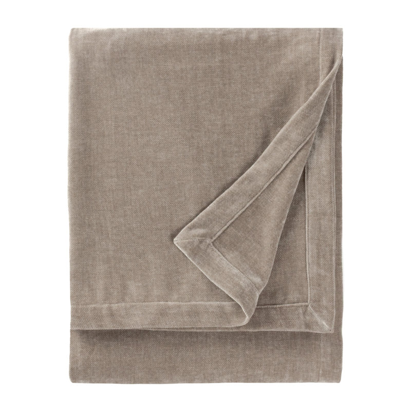 Heavy Chenille Yard Throw, 180cm x 130cm, Khaki