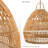Annasha Pendant Light – 15" Natural Rattan Plug-In or Hardwired Light Fixture for Kitchen, Dining Room, or Bedroom in Boho and Coastal Styles