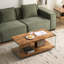 Table basse en MDF, table basse, canapé en verre trempé noyer