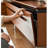 Solid Wood TV Cabinet Flap Door Design