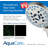 Aquacare Handheld Shower Head: 8 Modes, Anti-Clog, Power Wash Cleaning System, 6Ft Hose & Brackets