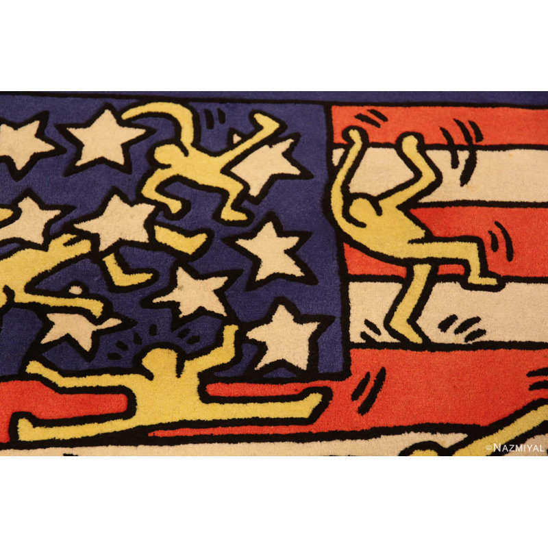 Tapis né aux États-Unis par Keith Haring
