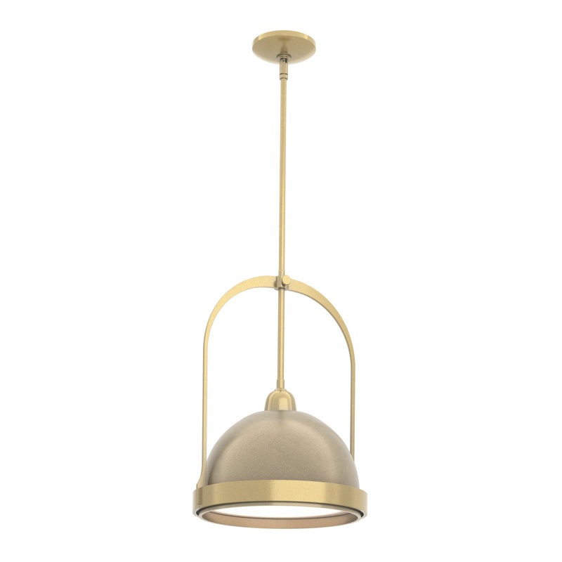Atlas 1 - Light Single Dome Pendant, Modern Brass, Soft Gold
