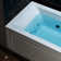60" X 30" Alcove Acrylic Rectangular Whirlpool Heated Jetted Tub In White With Drain & Overflow