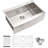 33X22x10" Kitchen Sink - Apron Style Stainless Steel Single Bowl T304 Strong And Rust & Stain Easy To Clean 16 Gauge Brushed Nickel Finish Effectively Surface