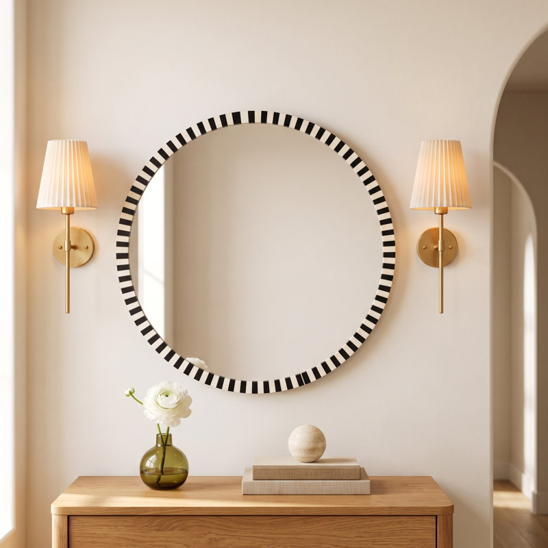 Tryston Bone Wall Mirror
