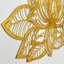 3D Metal Mandala Lotus Flower Wall Art - Boho Geometric Wall Decor, Ready to Hang, Gold/Black-483360125