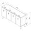 Olivia 150cm Console Table-108071216