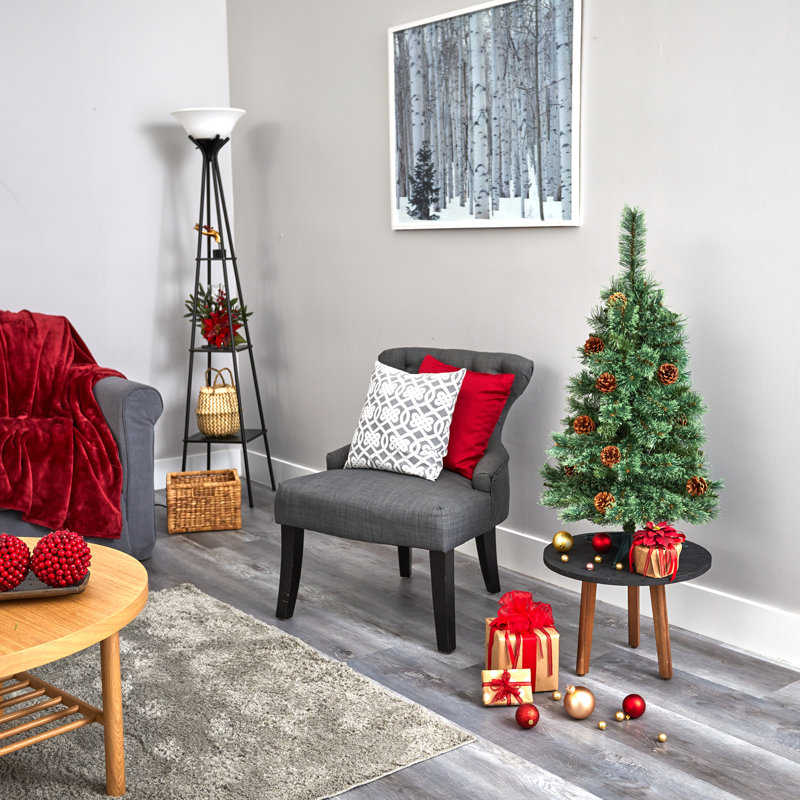 36' H Lighted Artificial Christmas Tree