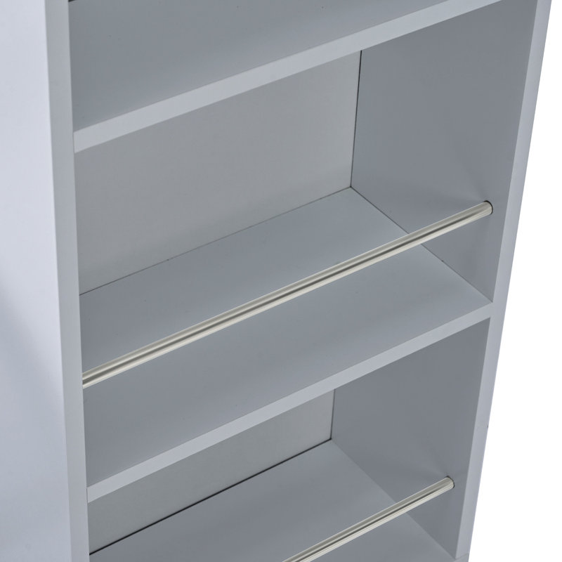 Îlot de cuisine avec table extensible, portes en verre cannelé, éclairage DEL, prises électriques et grande polyvalence, armoire électrique coulissante grise