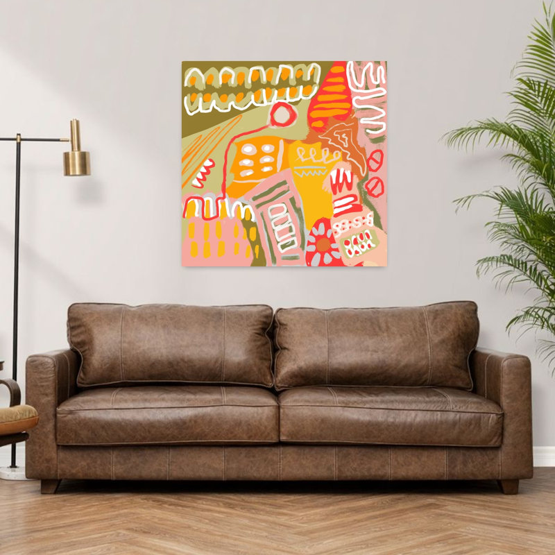 Art contemporain contemporain abstrait, H 36 po x l 36 po