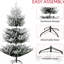 Brindille de Noël artificielle 795 branches, 6 pieds, ouverture automatique, branche en plastique, branches réalistes, base