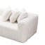 Canapé d'angle modulaire Cloud de 274 cm (107,9 po), méridienne en L, canapé moderne 4 places pour chambre à coucher, revêtement en mousse et ressorts blancs, aucun assemblage requis, configurations personnalisables et flexibles, confort et légèreté exceptionnels.