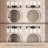 East Grove Home Builder Essentials Heritage Collection 25in 4-Light Bathroom Vanity and Wall Light with E26 Base Sockets (Lamps Sold Separately) and Hammered Glass in Matte Black-118016768-118016773