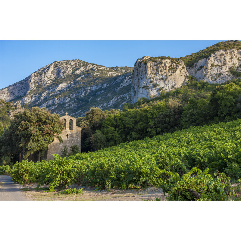 Vineyards in Roussillon 1 Piece Wrapped Canvas Wall Art, 20cm H x 30cm W