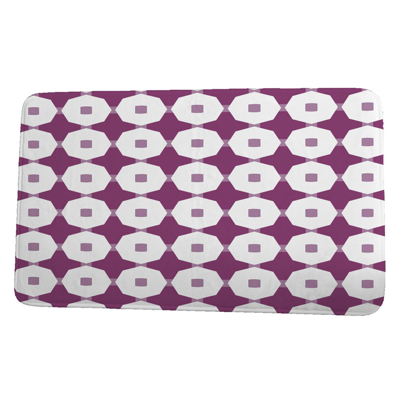 Tapis de bain Leitch, l 17 po x L 24 po, Mauve