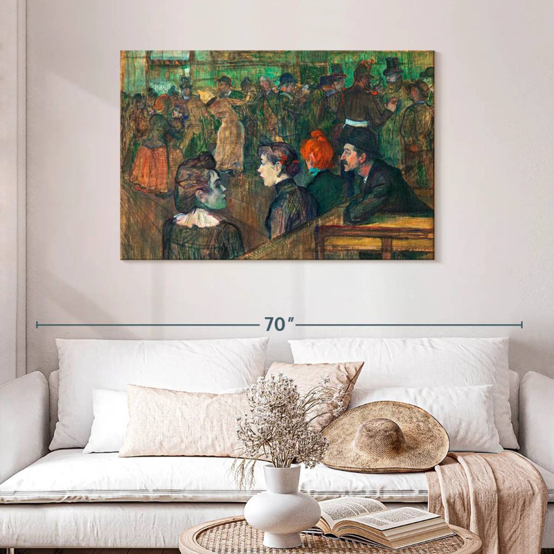 Moulin De La Galette 1889, 30" H x 45" W