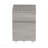 Grey Rolling Two Drawer Vertical Filing Cabinet With Secure Lock And Storage For Home Office