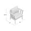 Chaise de patio avec coussins Cherri