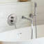 7.3" Solid Brass Single Handle Wall Mounted Roman Tub Faucet with Handheld Shower-100234079