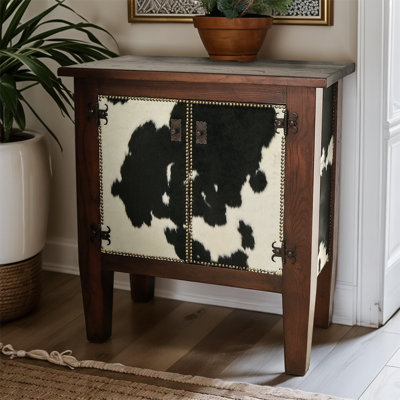 Bow Solid Wood Accent Cabinet