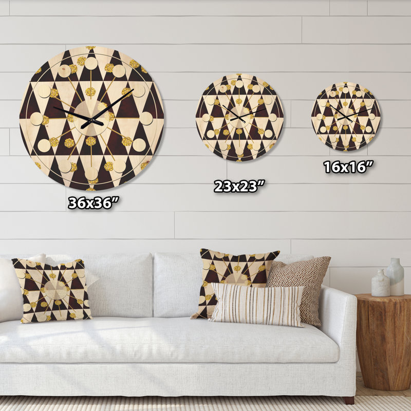 Solid Wood Wall Clock, Medium