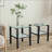 Set Of 2 Glass Two Layer Tea Table-1040635256
