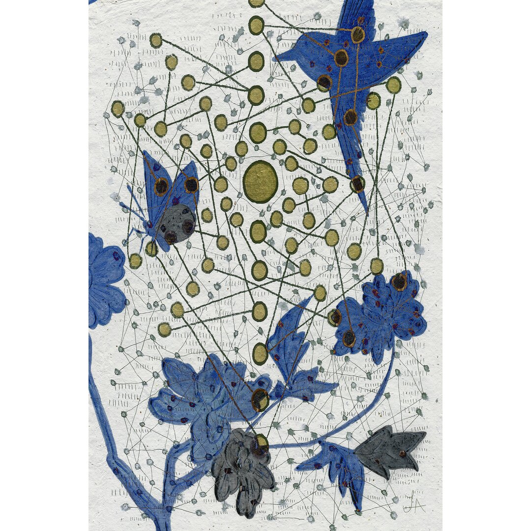 Leinwandbild Chakra Web With Bird