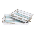 Sievers Solid Wood Tray - Set of 2