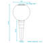 Ampoule ronde en verre avec arrosage en argile - Rose-269065517