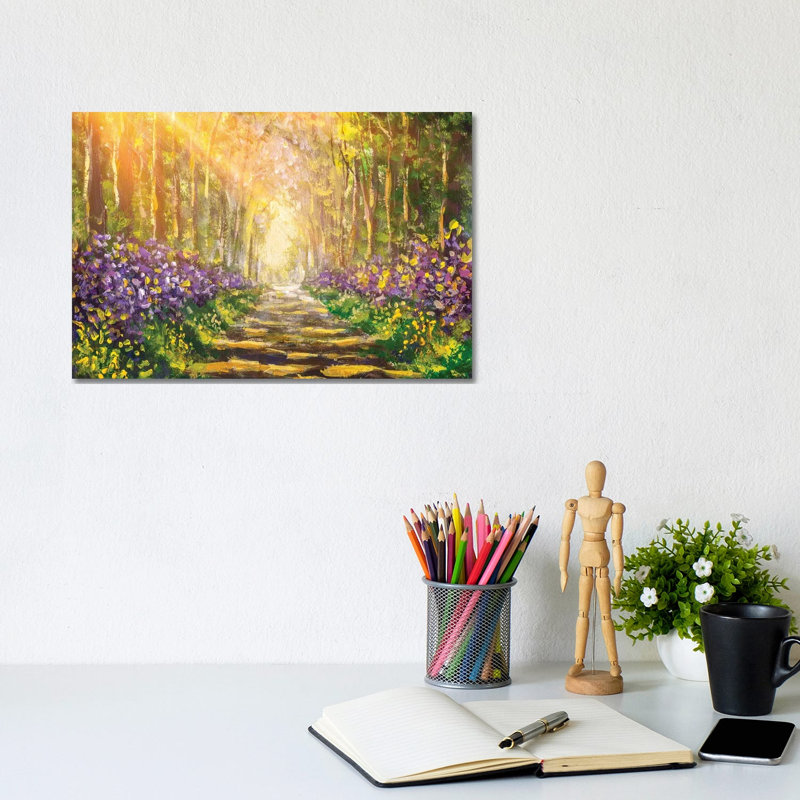 Forest Landscape 1 Piece Wrapped Canvas Painting, 20.32 cm H x 30.48 cm W